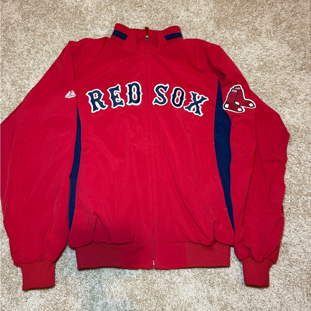 Majestic Boston Red Sox Therma Base Dugout Jacket MLB Baseball Sz M